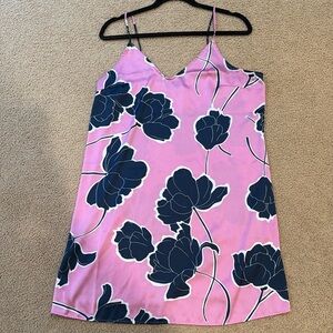 2 for 1!! Pink Floral Sleeveless nightgown and teal and chartreuse nightie  EUC